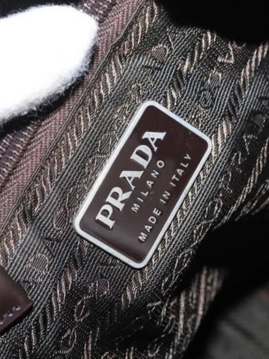 PRADA Backpack Nylon Khaki Silver Auth 166761 main image 16